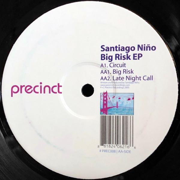 Disco De 12 Pulgadas Santiago NiÑO - The Big Risk EP PREC008 Precinct Record 2005 Reino Unido Dance & ElectróNica Usado Gray-image