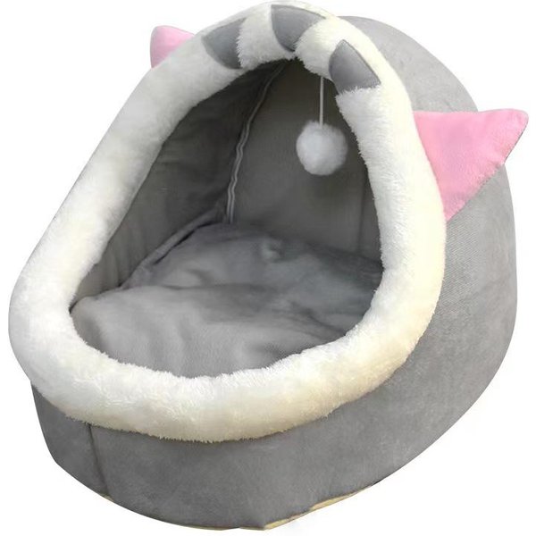 Cama Para Gatos De SueñO Profundo Cesta CáLida Para Mascotas Acogedora Casa Para Gatos CojíN Tumbona Para Gatitos Tienda Nesk Para Gatos Muy Suave Alfombra Para Perros PequeñOs Bolsa Cueva Cama Para Gatos M 40X38X34Cm-image