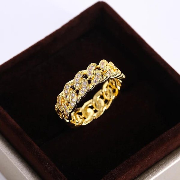 Anillo Chapado En Plata S Para Mujer Nueva Moda Cadena Anillo GeoméTrico Compromiso Boda JoyeríA Nupcial Regalo 9 Beige-image