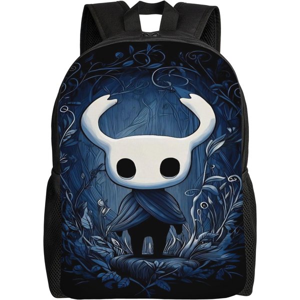Mochila De Videojuego Hollow Knight Para Mujer Y Hombre De PoliéSter Mochilas De Ciclismo PatróN Kawaii Bolsas De Instituto Rucksack As Picture-image