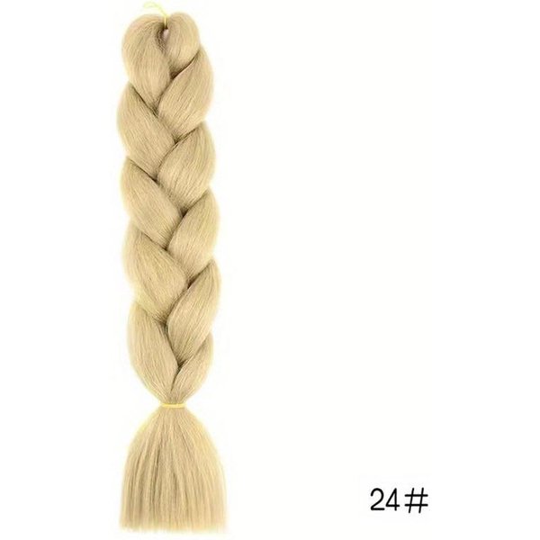 Syntetyczne Jumbo Warkocze WłOsy PrzedłUżAne WłóKno Odporne Na CiepłO Ombre Twist Warkocze WłOsy PrzedłUżAne Dla Kobiet DziewcząT 28Inch Beige-image