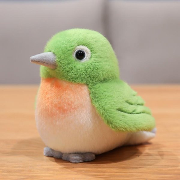 Juguete De Peluche De PáJaro Realista De 12 Cm PáJaro MartíN Pescador Paloma PáJaro Carbonero MuñEca MuéVelo Arriba Y Abajo Para Hacer Sonidos Regalo Interactivo Para NiñOs 12Cm-image