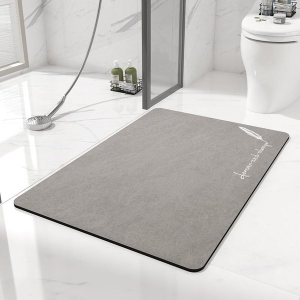 Alfombrilla Antideslizante De Tierra De Diatomeas Para BañO Alfombra De Puerta Alfombrilla Para Pies De Inodoro Alfombrilla Simple Para Puerta De Inodoro Alfombrilla Absorbente Para BañO 45*70Cm-image