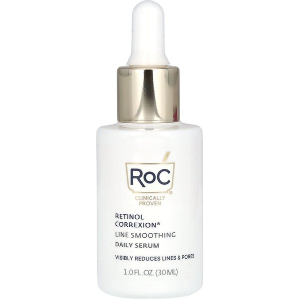 Roc, Suero Diario Suavizante De LíNeas De ExpresióN Retinol Correxion, 1 Fl Oz (30 Ml) White-image