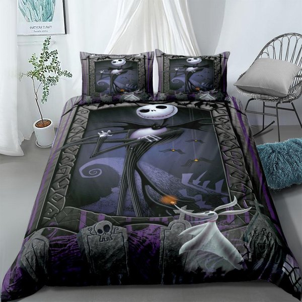Juego De Funda NóRdica Scream Horror Night Usa King Queen Doble Completo Twin Individual TamañO Juego De Ropa De Cama 180X210Cm-image