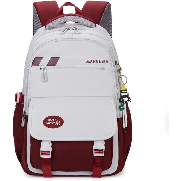 Mochila Para Estudiantes De Secundaria Jianglida Estilo Universitario Para Chicas Mochila Escolar Para Estudiantes De Secundaria Alta Calidad Gran Capacidad Estudiantes De Secundaria Single Bag-image