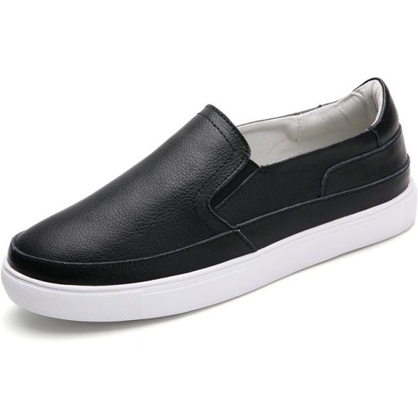 Zapatos Casuales De Mujer De Cuero DiseñAdor Zapatillas De Mujer Slip-On Zapatos Loafers De SeñOra Mocasines Ligeros 35 Blanco-image