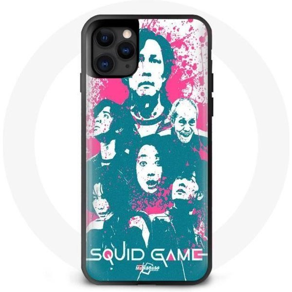 Funda Iphone 12 - Maniacase - El Juego Del Calamar - Negra - Flexible - DiseñO Inspirado En La Serie-image