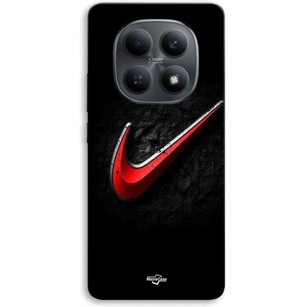 Etui Dla Xiaomi Redmi Note 15 5G Logo Nike Czerwone Czarne TłO Maniacase Czarny-image