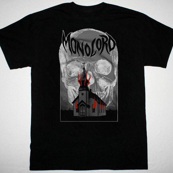 Monolord Zespół T-Shirt MęSki Czaszka Czarny KróTki RęKaw Wszystkie Rozmiary 1T234 Koszulka Unisex Xxxl Gray-image