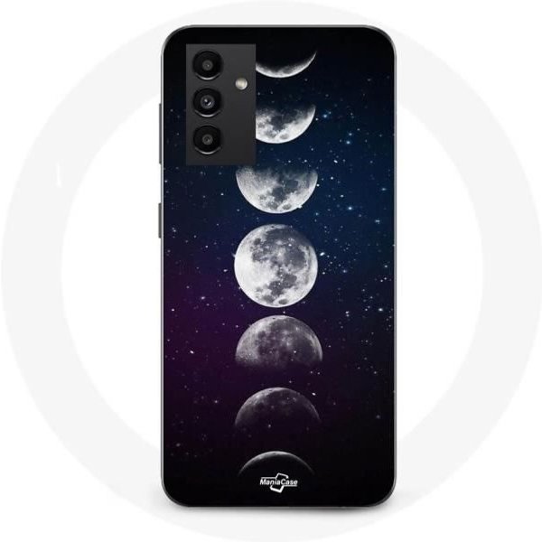 Funda - Maniacase - Samsung Galaxy A34 5G - Flexible - Negra - Luna Estrella Noche-image