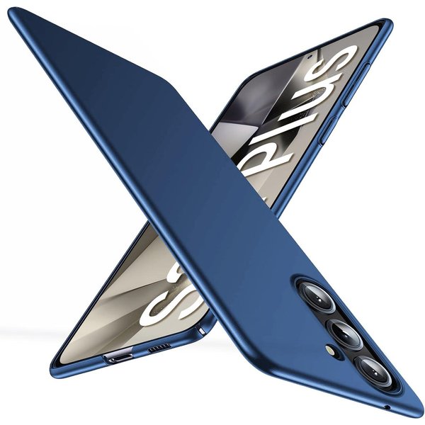 Ultra Cienkie Matowe Twarde Etui PC Dla Samsung Galaxy S25 Edge S24 S23 S22 S21 FE Ultra Plus Luksusowe Matowe Etui Dla Samsung S25 + S25 Ultra Niebieski-image