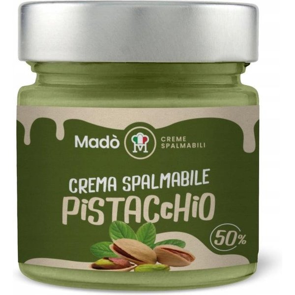 Krem Pistacjowy 50% Mado 200G WłOchy WłOska Mocna Pasta Pistacjowa Pistacja-image