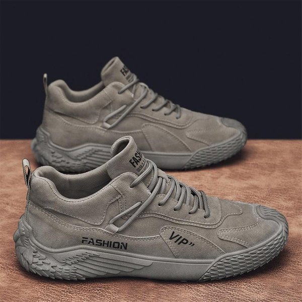 Trend MęSkie Codzienne Trampki OddychająCe MęSkie Codzienne Buty Modne Sznurowane AntypośLizgowe MęSkie Buty Wulkanizowane Obuwie Robocze Tenis Masculino 43 Gray-image