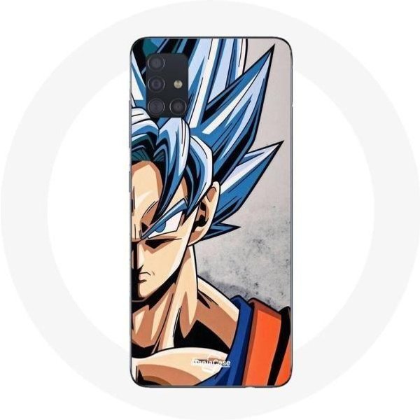 Funda Samsung Galaxy A51 Anime Dragon Ball Goku Pelo Azul-image