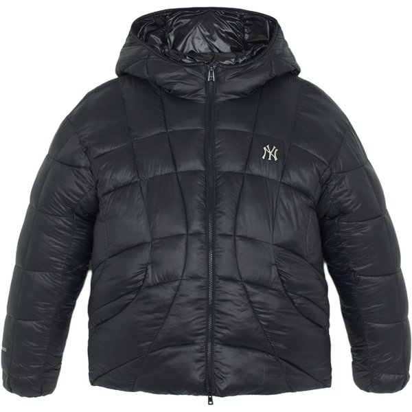MLB New York Yankees Jednokolorowa Bluza Z Kapturem Na Zamek LuźNa BawełNiana Kurtka Z DłUgim RęKawem Kurtki Unisex 3APDB0356-50BKS XL Black-image