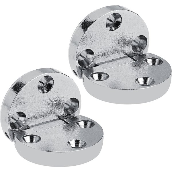 2 Bisagras Autoportantes De AleacióN De Zinc Para Mesas Plegables, Herrajes Ovalados Para Muebles.-image