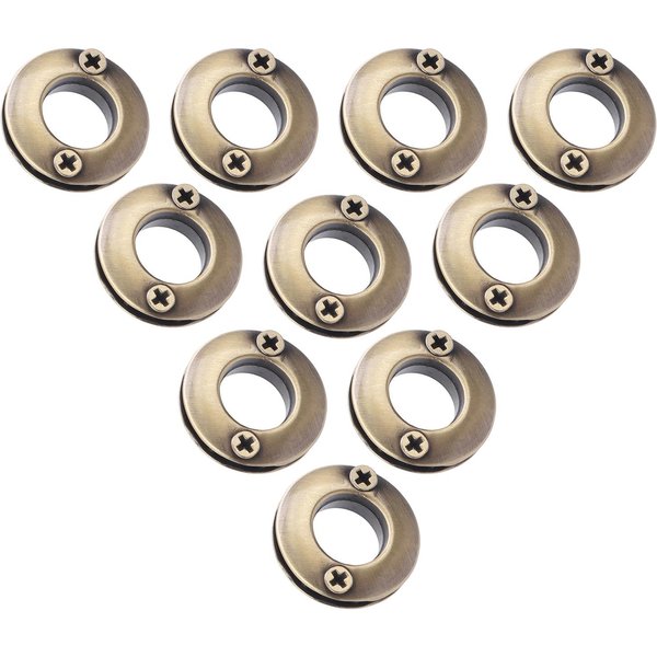 10PCS Ojales Redondos Ojales Enrollados De Doble Cara Ojales MetáLicos Para Ropa Zapatos ArtesaníA En Cuero De Bronce Antiguo-image