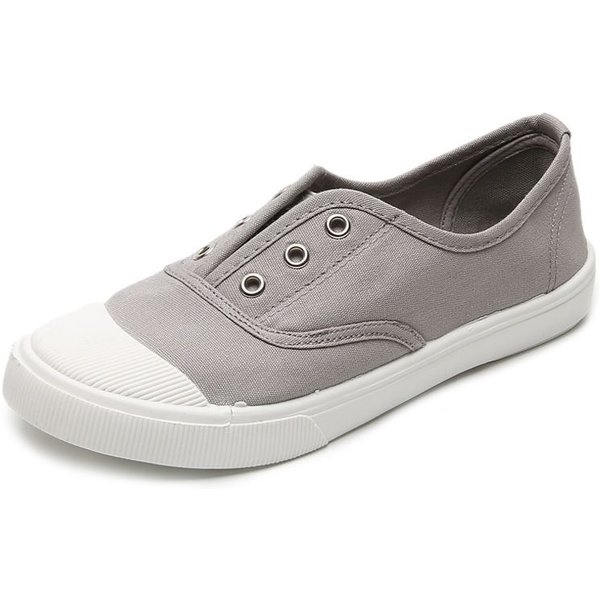 Zapatos De Lona Unisex Zapatos De Lona Suaves Y CóModos Zapatos Transpirables Zapatos De Tela Casuales A La Moda 39 Gris-image