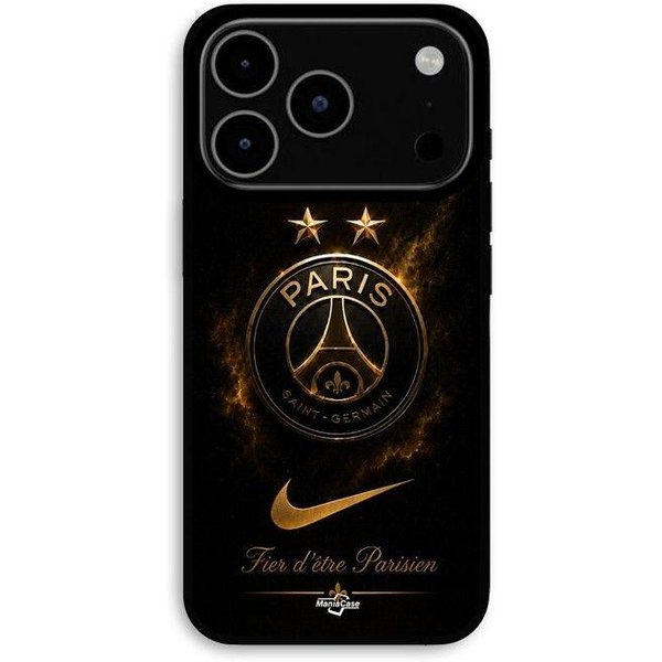 Etui Dla Iphone 17 Pro PSG PodwóJny Mistrz I Dumny, Czarne I ZłOte Maniacase Czarny-image
