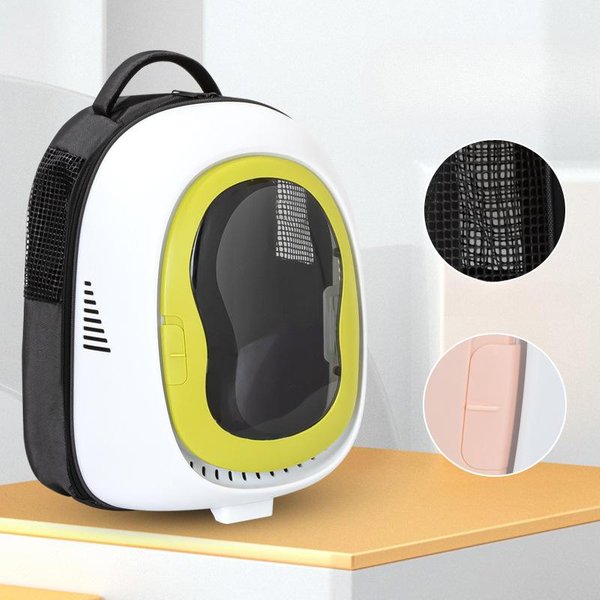 Bolsa Para Gatos Mochila PortáTil Para Gatos Bolsa Para Gatos CáPsula Espacial Jaula Transparente De Gran Capacidad Para Perros Y Gatos Suministros Para Gatos 35*46*28Cm-image