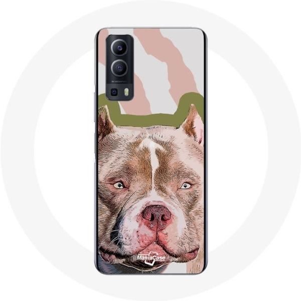Funda - Vivo - Y72 - Flexible - MarróN - Perro Pitbull MarróN-image