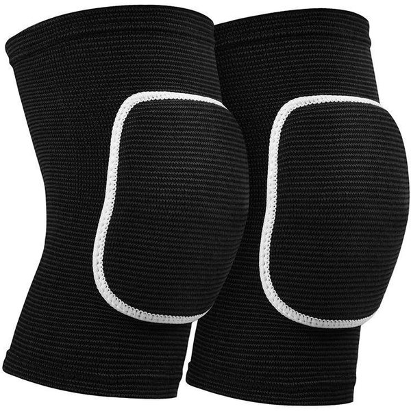 1 Par Rodilleras De Baile Para Voleibol Yoga Mujeres Hombres Soporte De Rodillera Rotuliana Rodillera Protector Fitness Equipo De Trabajo L Negro-image