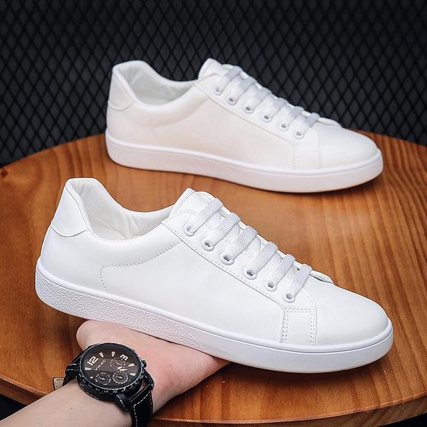 Nuevos Zapatos De Tablero De Moda De Primavera Para Estudiantes JóVenes, Zapatos Blancos Para Hombre Zapatos Casuales Coreanos Para Zapatos Casuales Para Zapatos ÚNicos De Moda 42-image