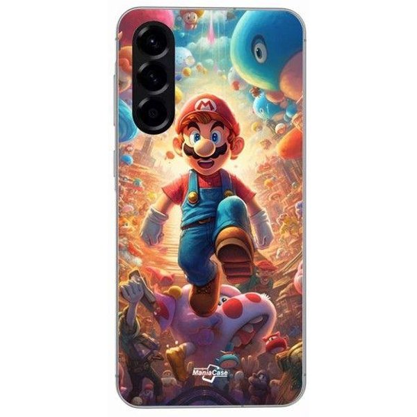 Funda - Maniacase - Samsung Galaxy A26 - Silicona - Flexible - Super Mario Bros Negro-image