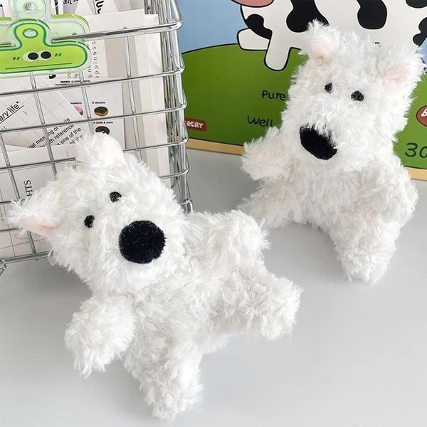 Lindo Perrito West Highland Dibujo Animado Colgante De Bolso Encantos Para Bolsos De Pareja Accesorios Encanto De Bolsa De Regalo-image