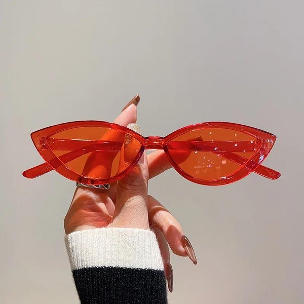 Vintage MałE Oprawki Kocie Oczy Okulary PrzeciwsłOneczne Damskie Dla MężCzyzn Modne Okulary SłOneczne Punk Luksusowe Projektant Retro Seksowne Damskie Okulary UV400-image