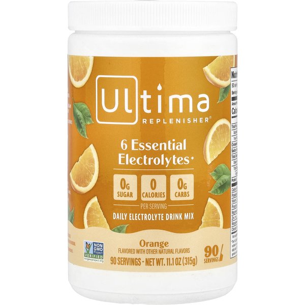 Ultima Replenisher, Mezcla Para Bebida ElectrolíTica, Naranja, 10.8 Oz (306 Gramos)-image