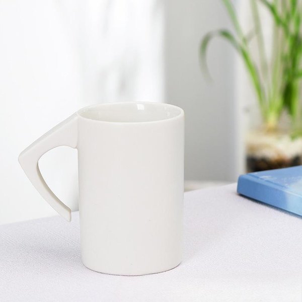 Kreatywny OdwróCony Ceramiczny Kubek Literacki Kubek Do Wody Biurowy Do Kawy Mleka Kubek Reklamowy Prezent 301-400Ml White-image