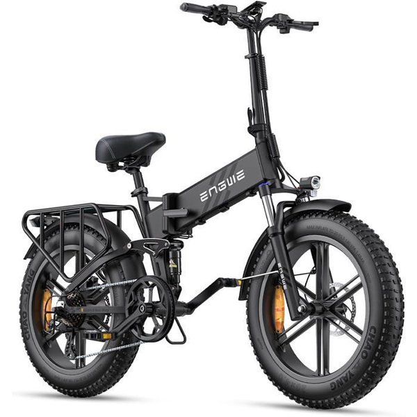 Bicicleta EléCtrica - Engwe - Engine Pro 2.0 - BateríA 16Ah 48V - AutonomíA 150 Km - Plegable Negro-image
