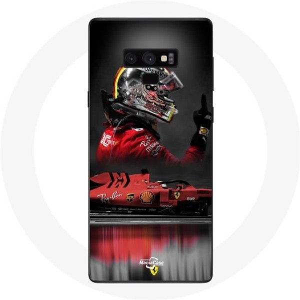 Funda Para Samsung Galaxy Note 9 FóRmula 1 Sebastian Vettel Piloto De Carreras F1 Rojo-image
