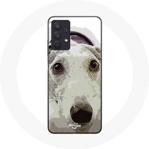 Coque Maniacase Pour Samsung Galaxy A32 4G LéVrier Greyhound Race De Chiens-image