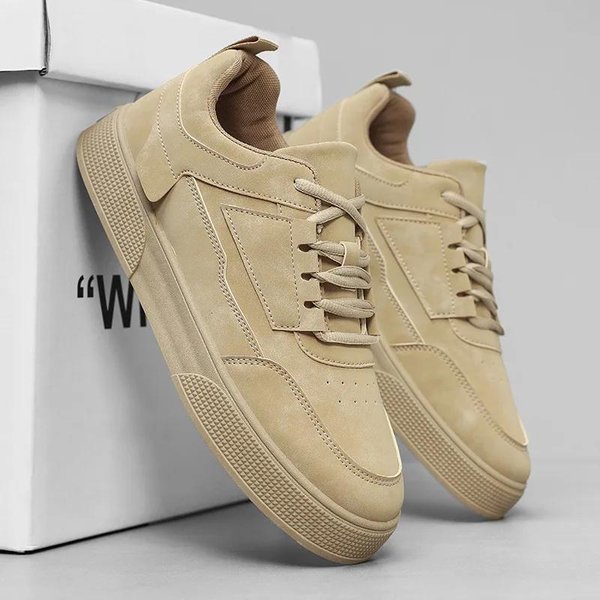 SkóRzane MęSkie Buty Do Skateboardingu Buty Codzienne Platforma Buty Do Biegania OddychająCe Lekkie Buty Tenisowe Buty Sportowe DużY Rozmiar 43-image