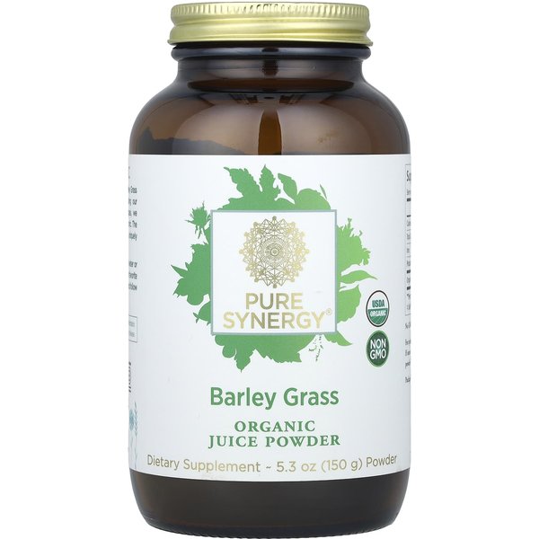 Pure Synergy, Polvo De Jugo OrgáNico, Hierba De Cebada, 150 G (5.3 Onzas)-image