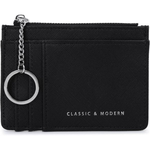 Nowy Damski Portmonetka Mini Brelok MałY Portfel Z Wieloma PrzegróDkami Na Karty Black-image