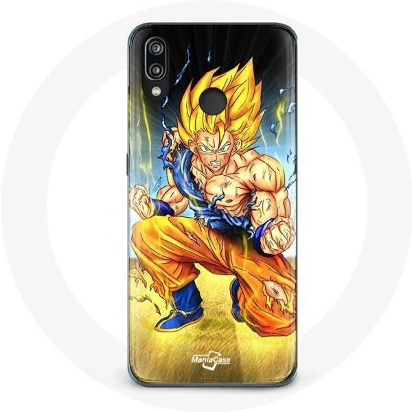 Funda Para Huawei P20 Lite Son Goku Dragon Ball Cuerpo Enojado-image