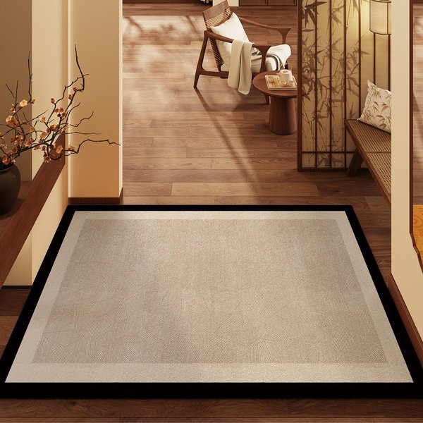 Wycieraczka WejśCiowa W Stylu Kremowym, AntypośLizgowy, Odporny Na Zabrudzenia Dywanik Do Przedpokoju, Dywan Do Sypialni I Kuchni Do Dekoracji Domu 50X80Cm 20X31Inch-image