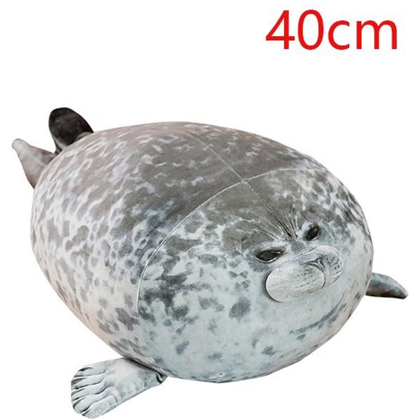 30Cm 40Cm 60Cm Almohada De Foca Kaiyukan Popular MuñEco De Foca Suave Acuario Lindo Juguete De Felpa Marino-image