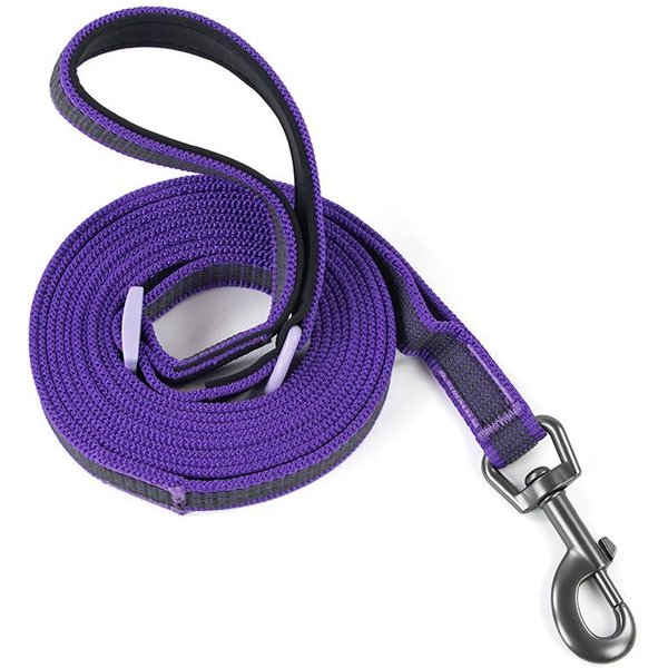 Correa Para Perro Manos Libres Con Doble Asa Ajustable Para Correr, Correa Cruzada, CinturóN De Cintura, Multifuncional Para Paseo De Mascotas Grandes Y Medianas (PURPLE,1.8M-3M)-image