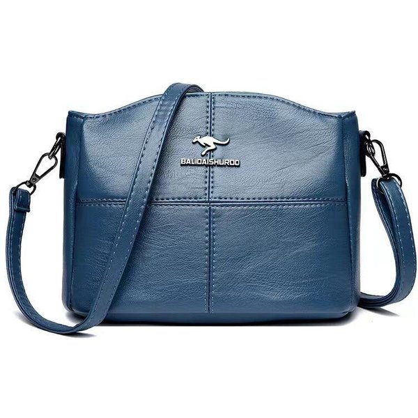 Nuevo Bolso De Hombro ÚNico Para Mujer VersióN Coreana Cuero Suave VersáTil Gran Capacidad Hilo Bordado Bolso Cruzado Para SeñOra De Mediana Edad Para Madre-image