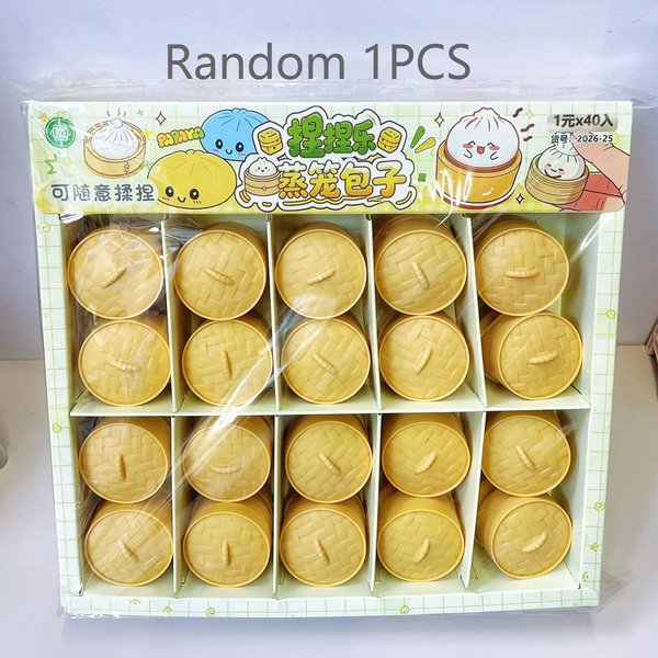 Mini PierożKi Squishy BułEczki Na Parze Zabawki Do ŚCiskania Zestaw MięKkie Zabawki Anty-Stresowe KryształOwe Squishy Fidget Zabawka Sensoryczna Upominki Na Imprezę Prezent-image