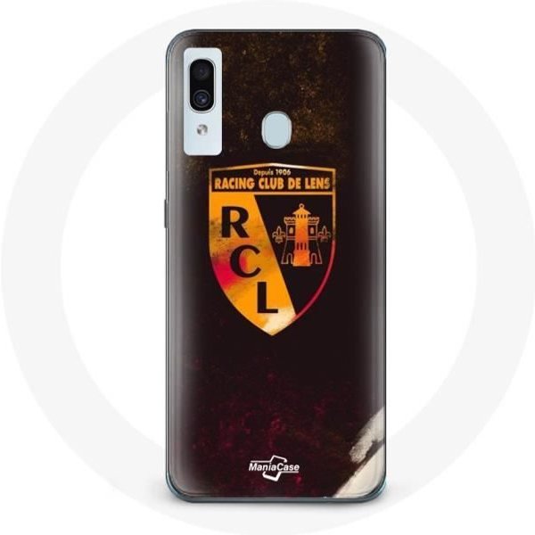 Funda - Maniacase - Samsung Galaxy A20 - Flexible - Negra - Rcl Lente Naranja Fondo Negro-image