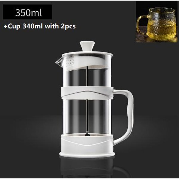 Cafetera De PláStico De Prensa Francesa Para El Hogar, Cafetera De Filtro De Alta Capacidad, Cafetera De Café En FríO, Tetera Multifuncional-image