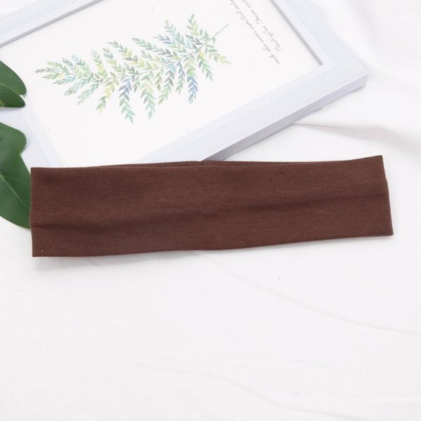 Diadema EláStica De AlgodóN Diademas De Moda Para Mujeres Hombres SóLida Para Correr Fitness Yoga Bandas Para El Cabello EláSticas Maquillaje Accesorios Para El Cabello White-image