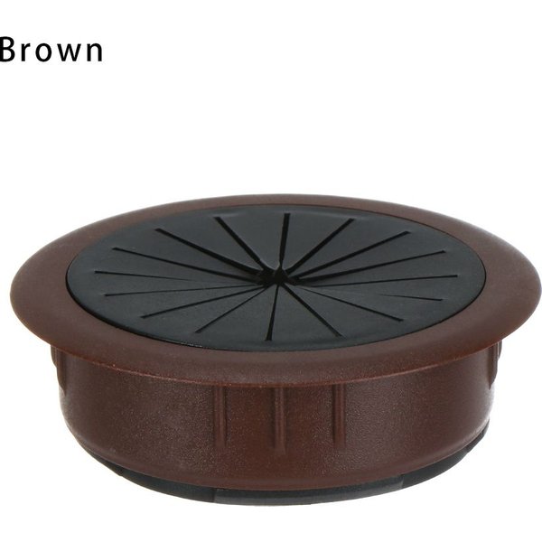 Przelotka Na Kabel Biurkowy 60MM, OsłOna Otworu Na PrzewóD, Gniazdo WyjśCiowe, Nawlekanie, Pokrywa Skrzynki, Przechodzenie Kabla, Organizer Kabli Na Stół Biurowy BrąZowy-image