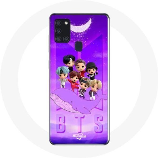 Funda Para Samsung Galaxy A21S BTS Tinytan AnimacióN PóSter RM Jin Suga J-Hope Jimin Jungkook Y V Zero O’Clock-image